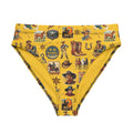 Baha Ranch Yeehaw Vintage Cowboy Collage Mustard Bikini Bottom