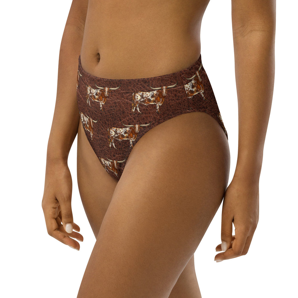 Baha Ranch Yeehaw Leather & Longhorns Bikini Bottom