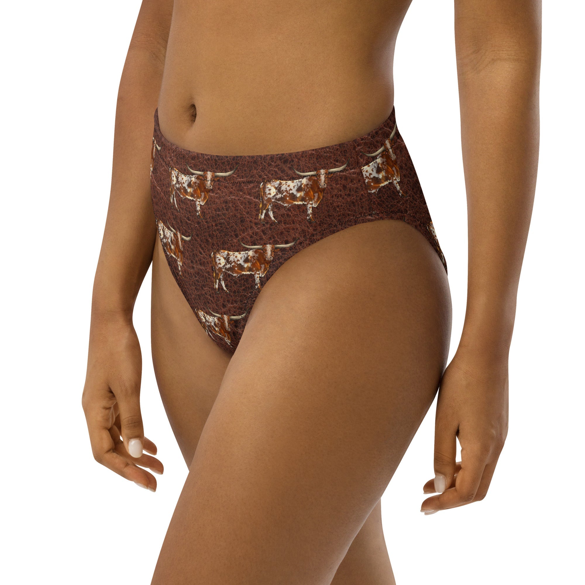 Baha Ranch Yeehaw Leather & Longhorns Bikini Bottom