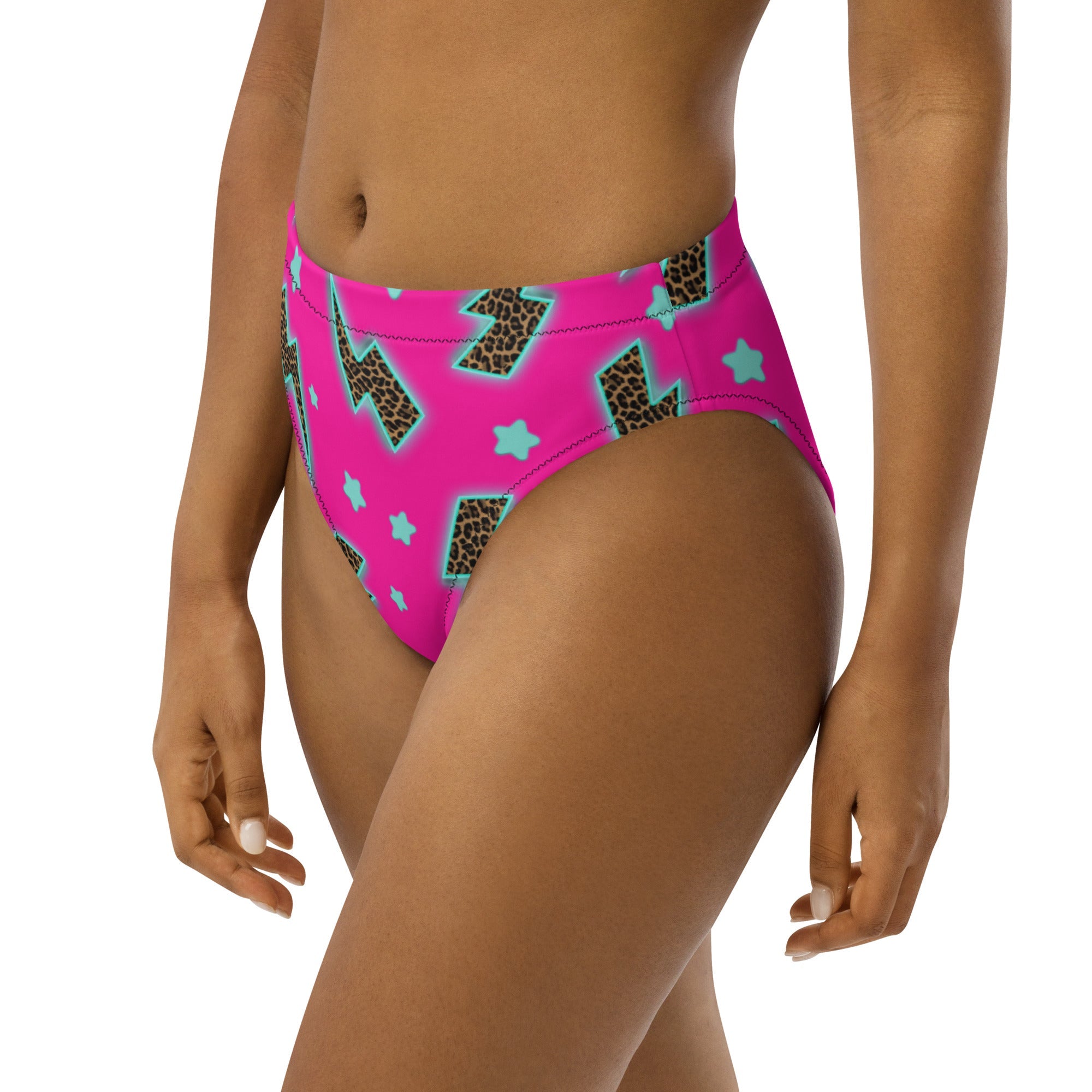 Baha Ranch Yeehaw Leopard Lightning Bikini Bottom