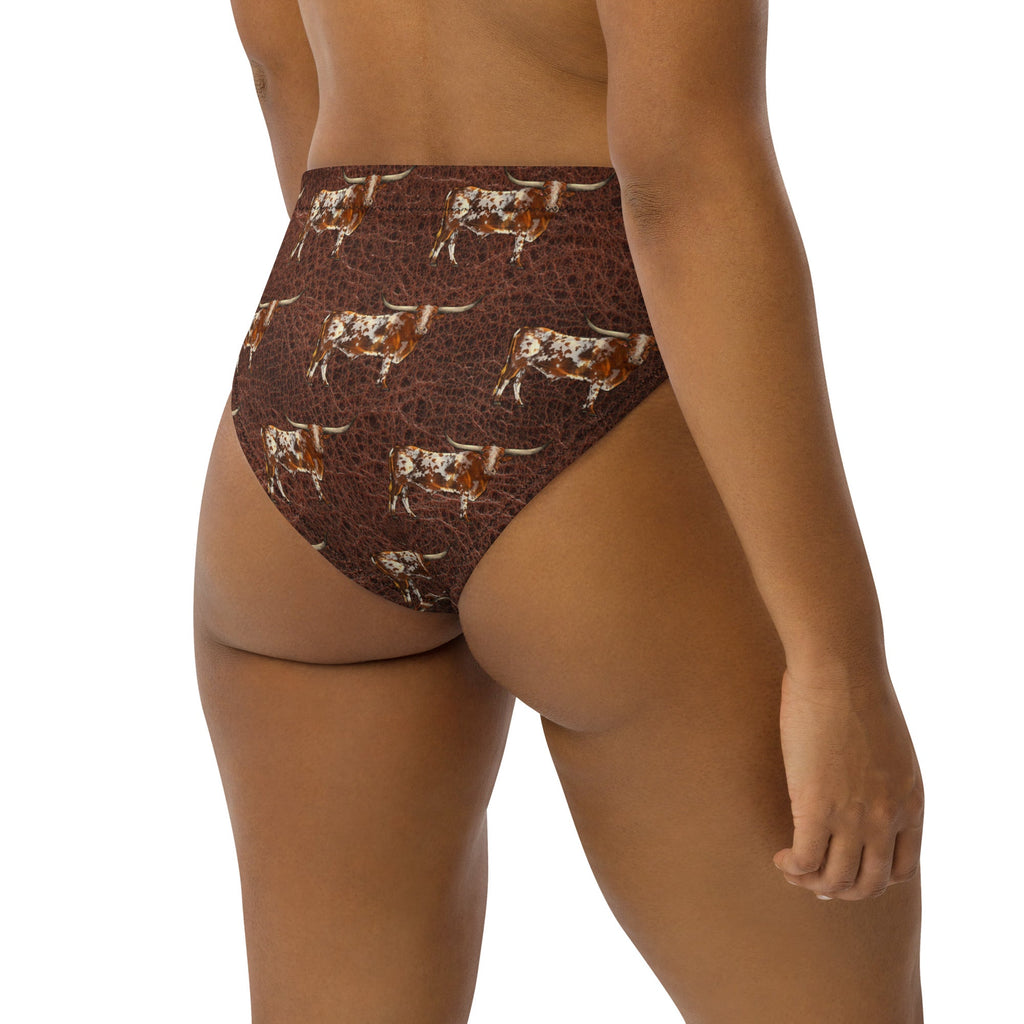 Baha Ranch Yeehaw Leather & Longhorns Bikini Bottom