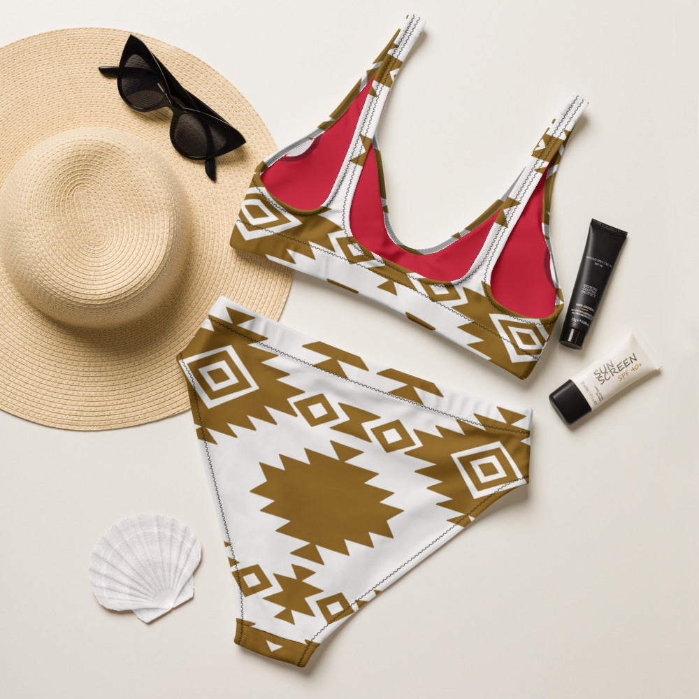 Baha Ranch Yeehaw Bold Brown Aztec Bikini