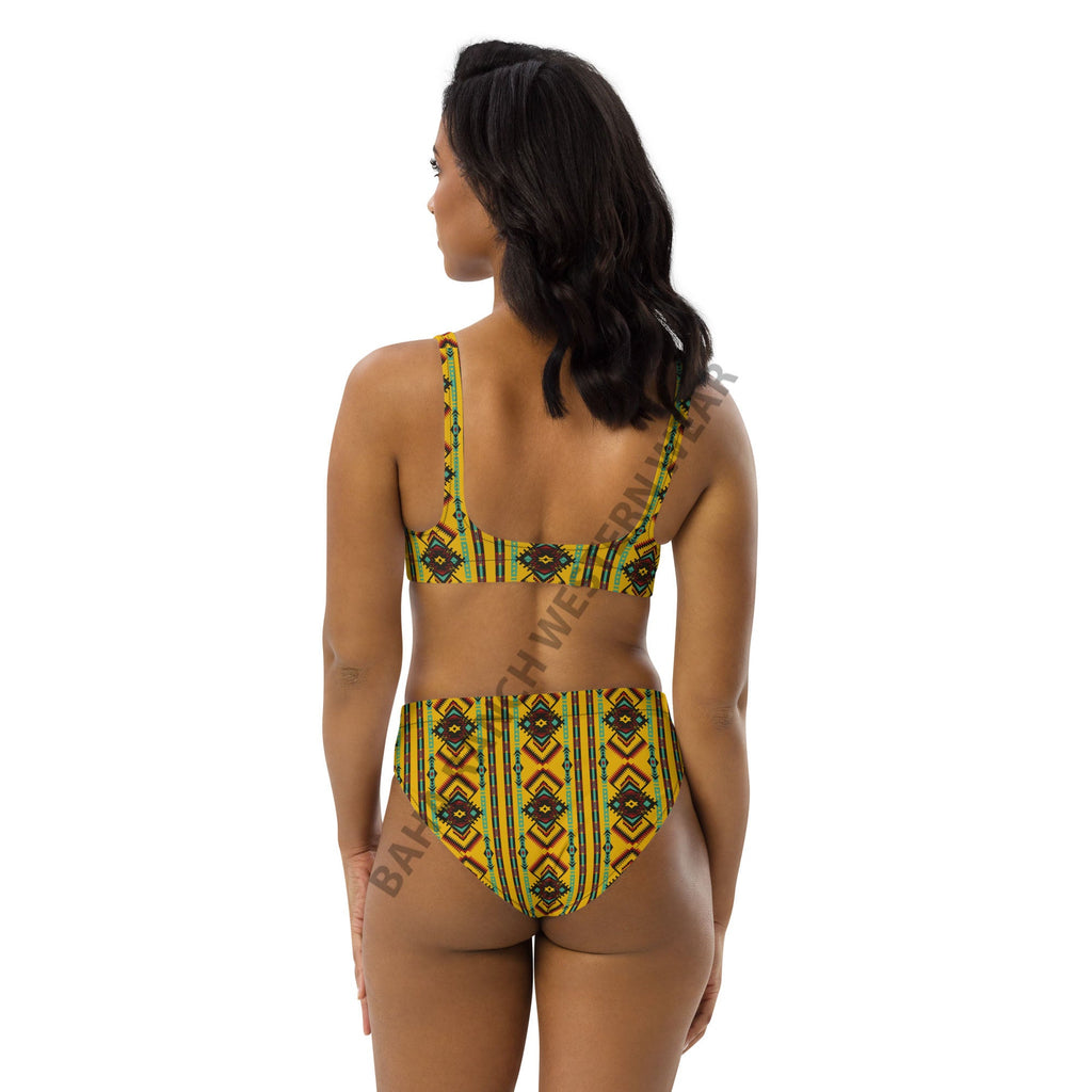 Baha Ranch Yeehaw Mustard Aztec Bikini