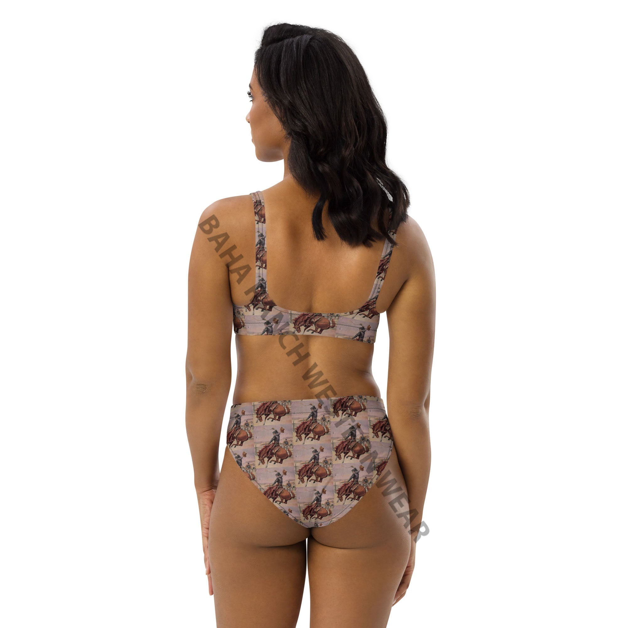 Baha Ranch Yeehaw Vintage Cowboy Bronc Bikini