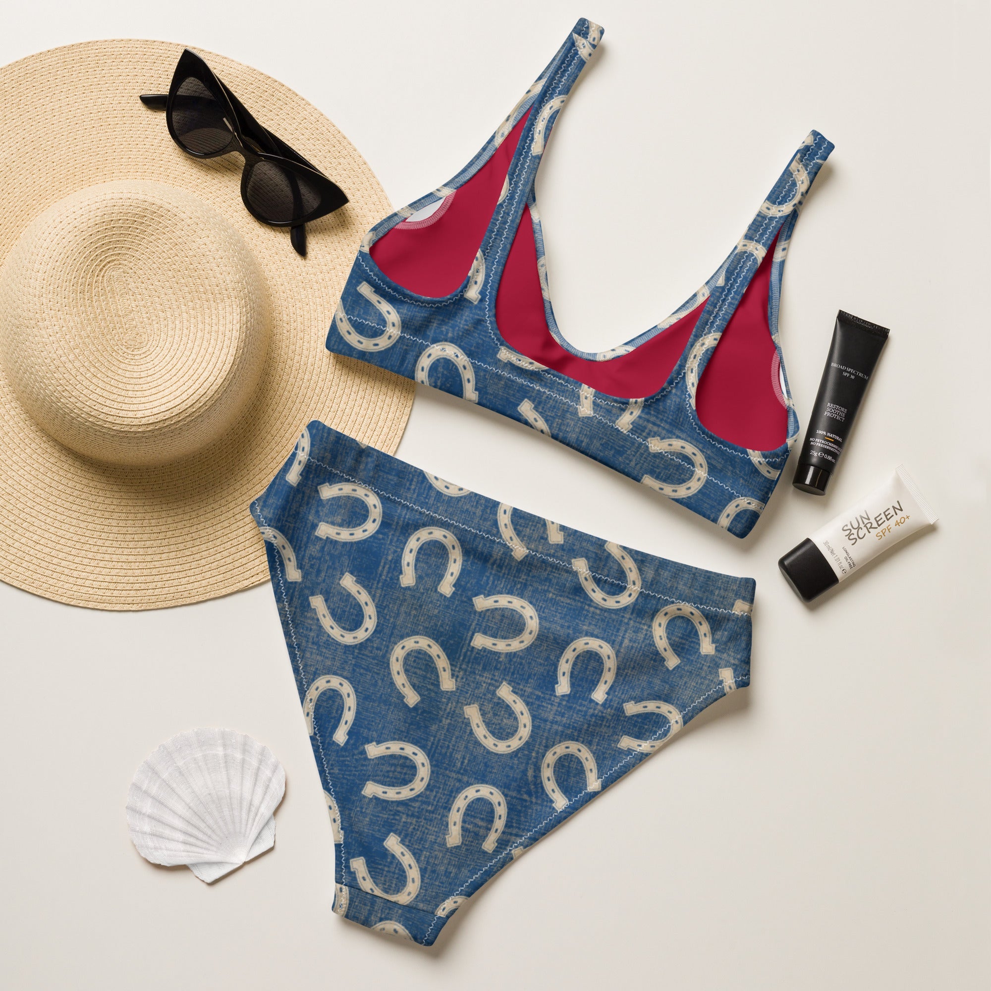 Baha Ranch Yeehaw Vintage Horseshoe Bikini