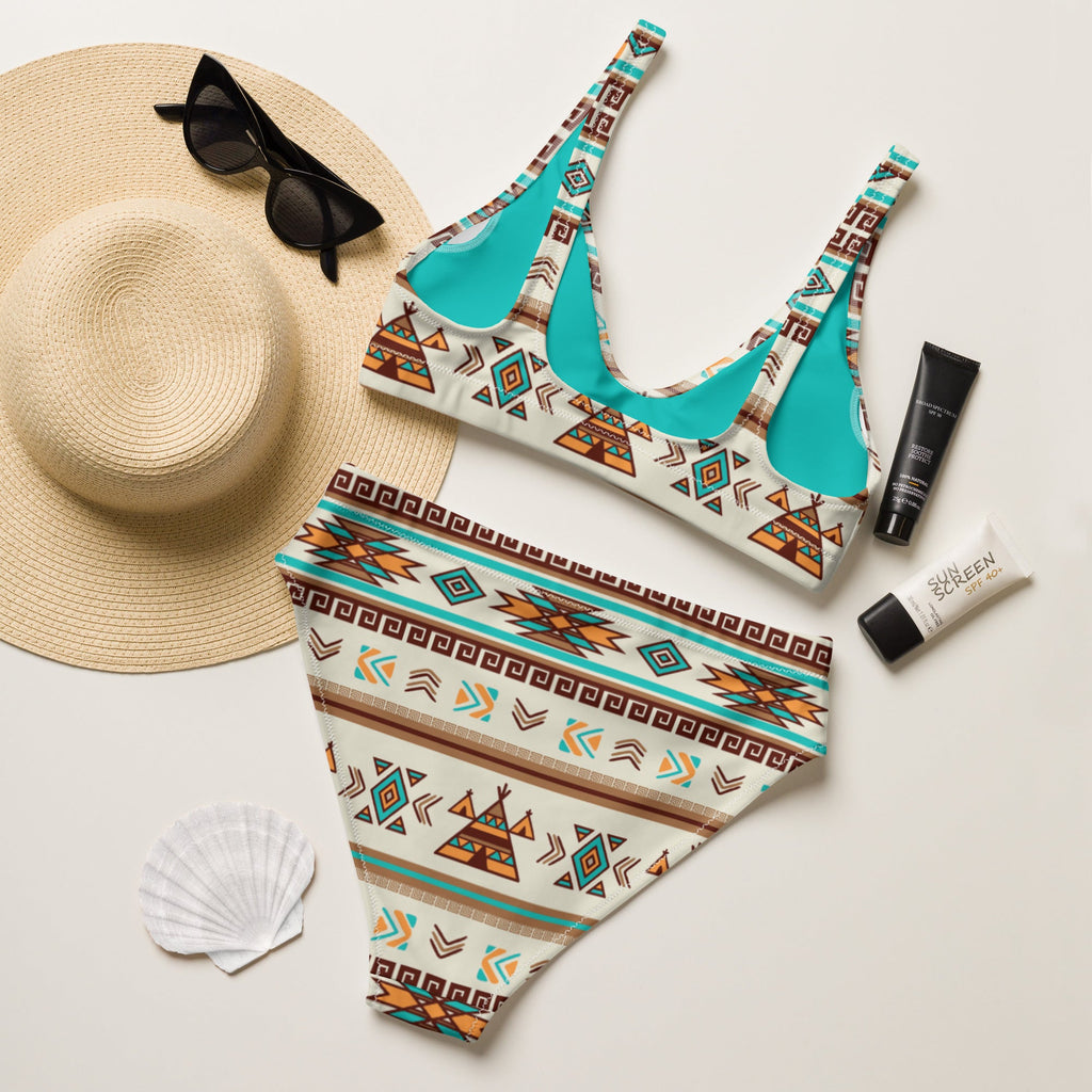 Baha Ranch Yeehaw Turquoise Teepee Bikini