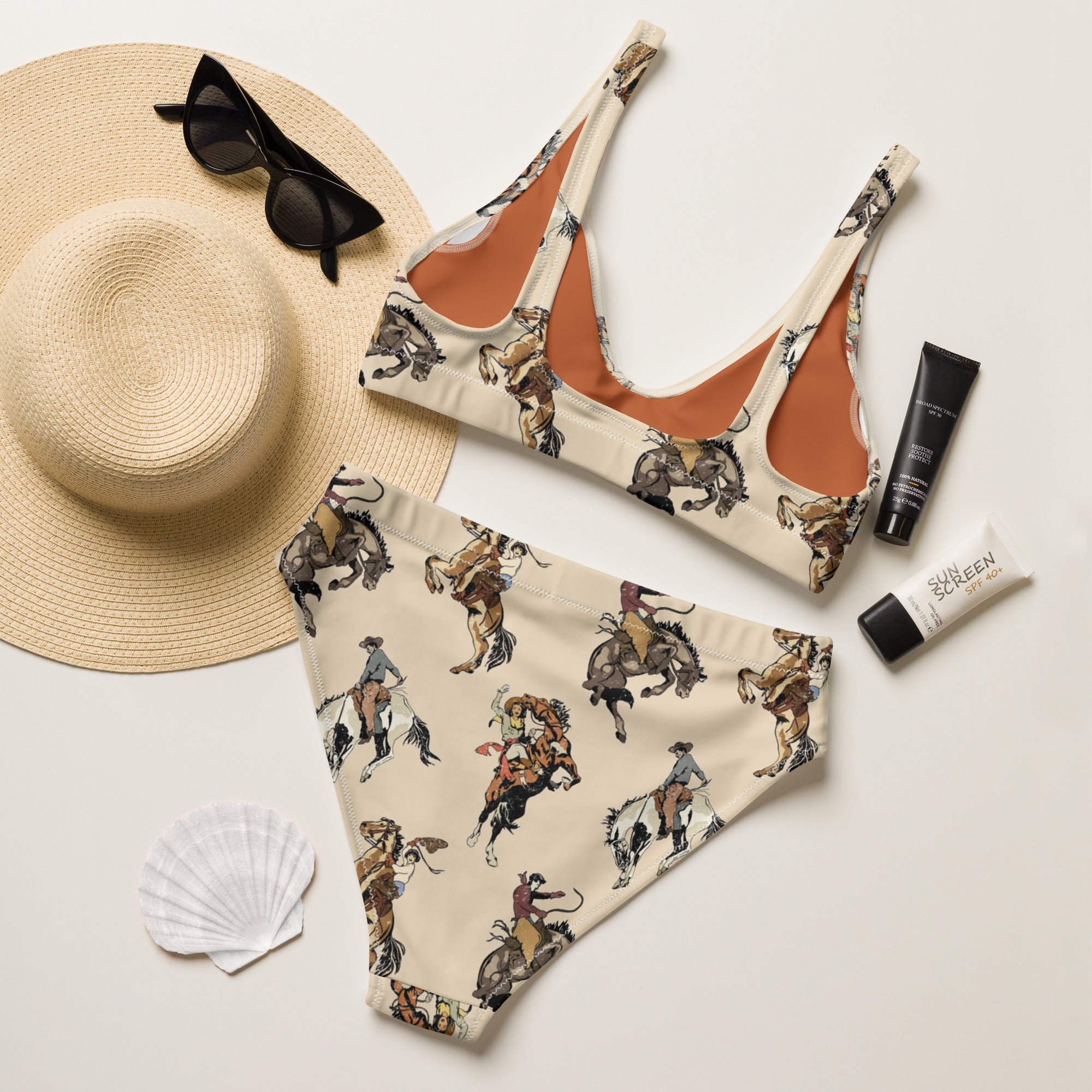Baha Ranch Yeehaw Vintage Cowgirl Bikini