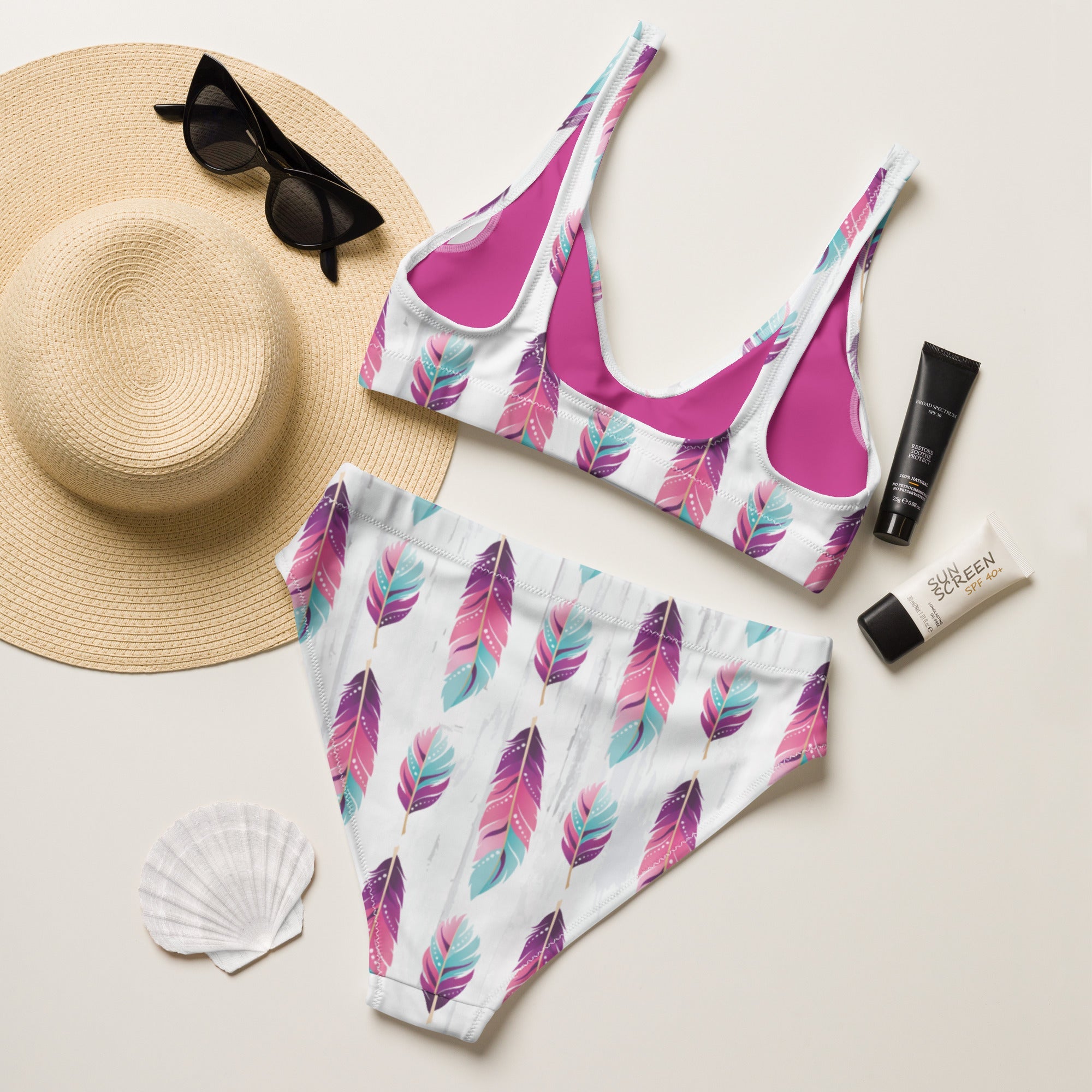 Baha Ranch Yeehaw Boho Feather Bikini