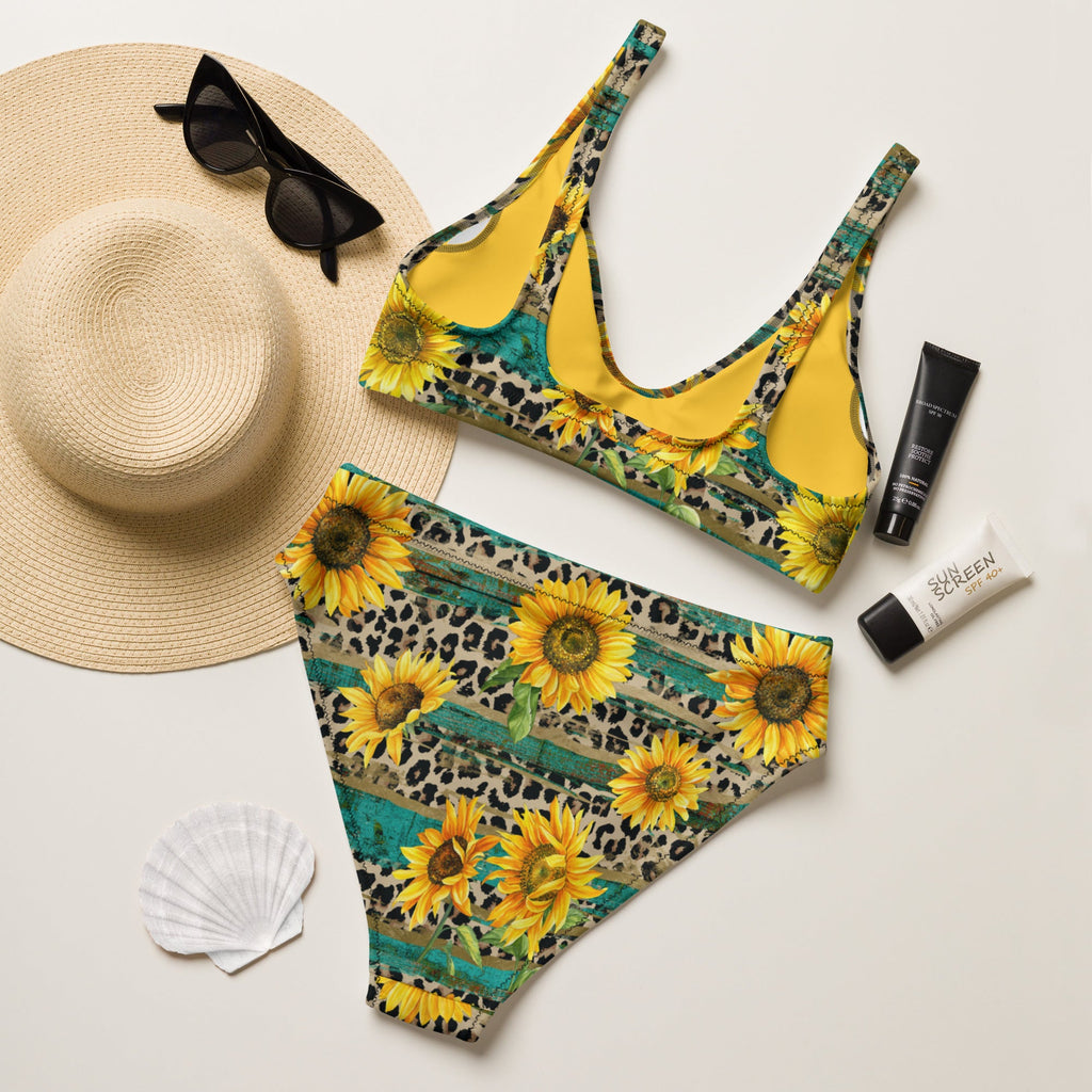 Baha Ranch Yeehaw Leopard & Sunflower Bikini