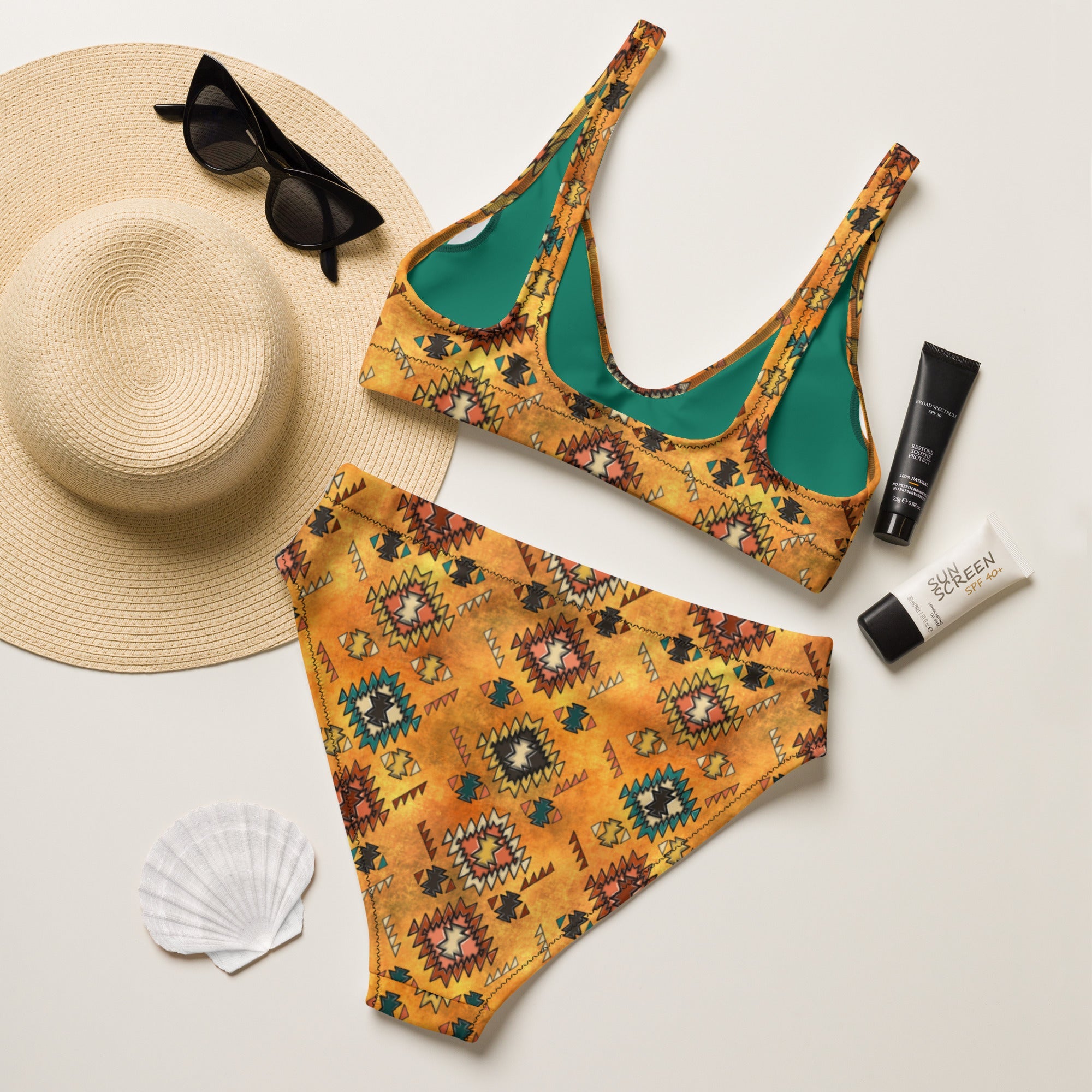 Baha Ranch Yeehaw Golden Aztec Bikini