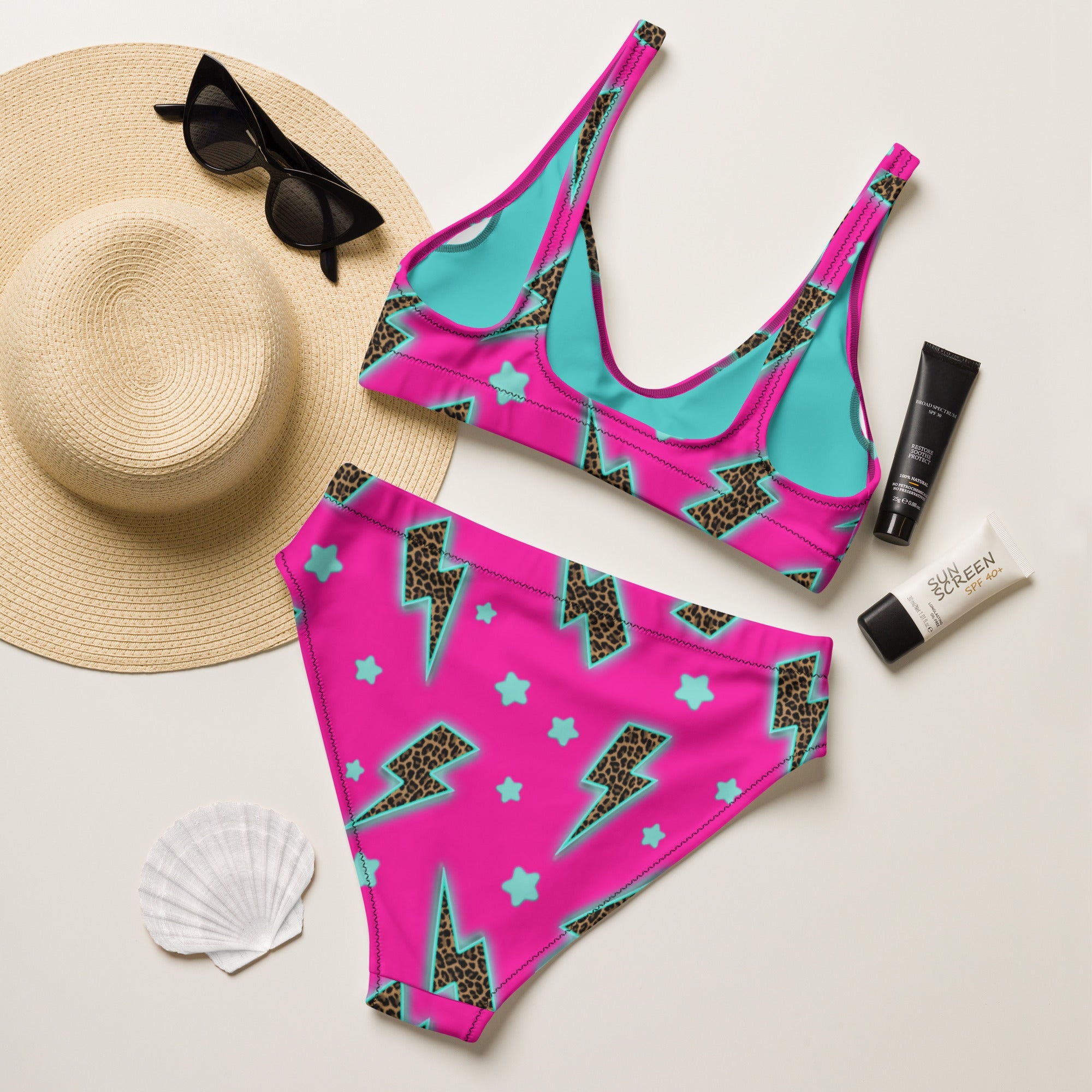 Baha Ranch Yeehaw Leopard Lightning Bikini