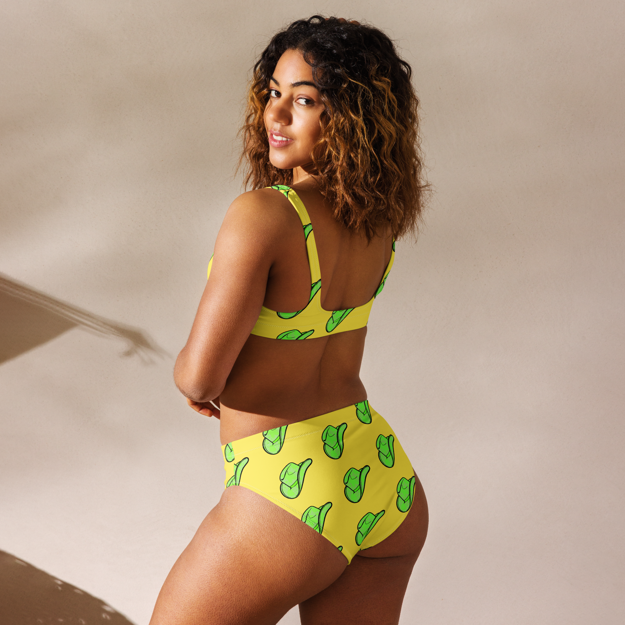 Baha Ranch Yeehaw Green Hat Bikini