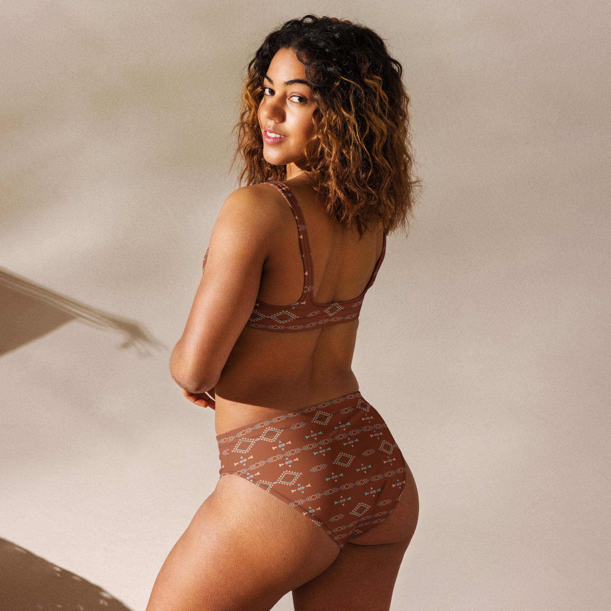 Baha Ranch Yeehaw Brown Aztec Bikini