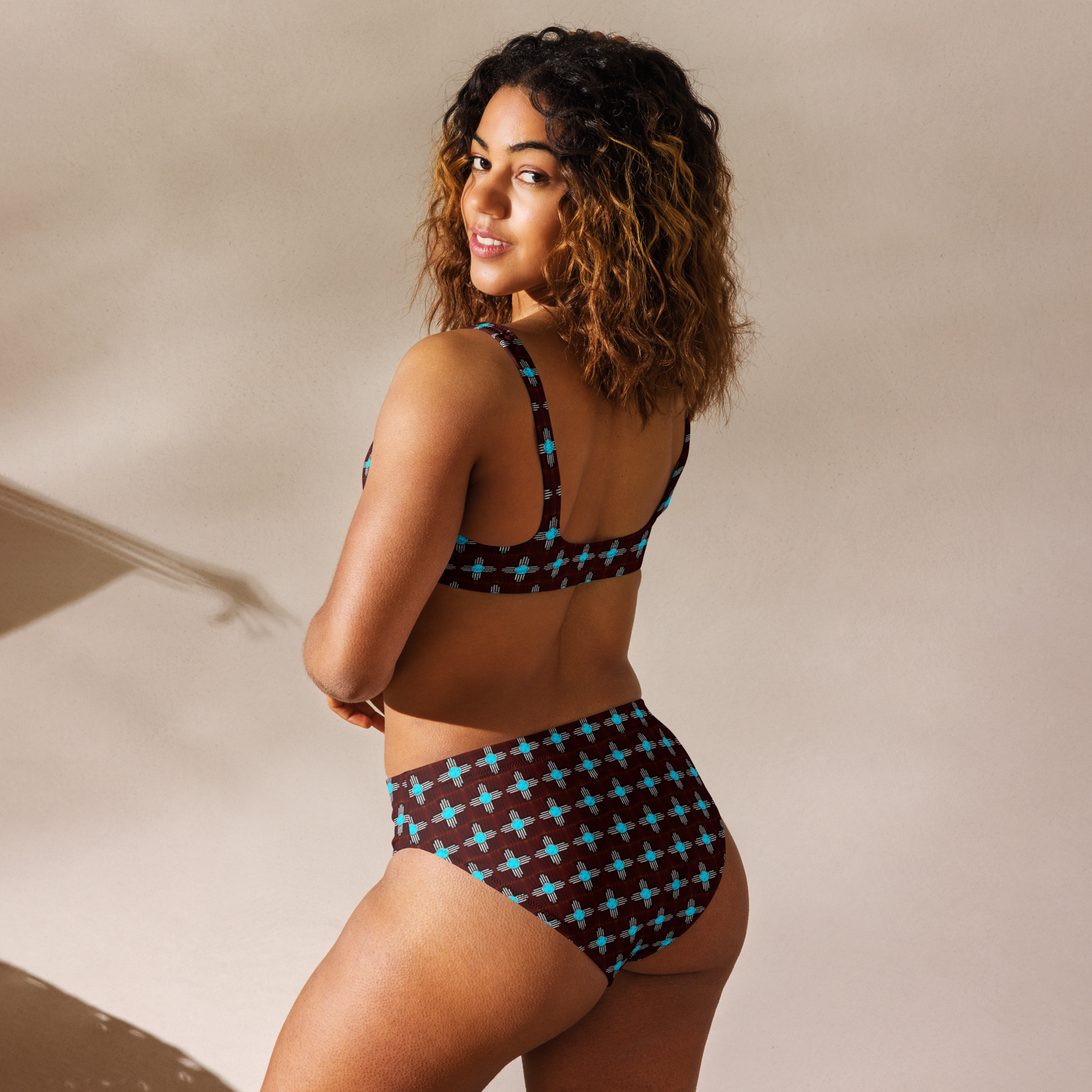 Baha Ranch Yeehaw Turquoise Zia Bikini