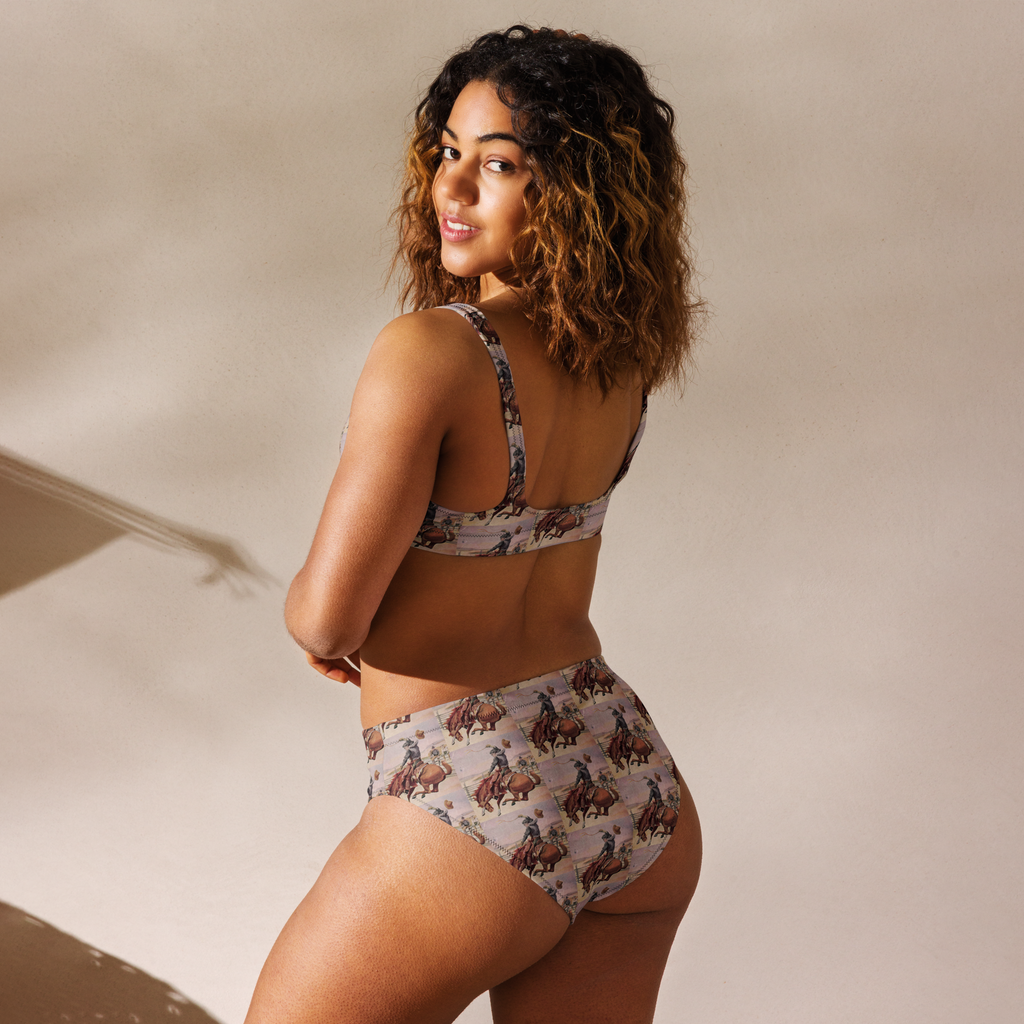 Baha Ranch Yeehaw Vintage Cowboy Bronc Bikini