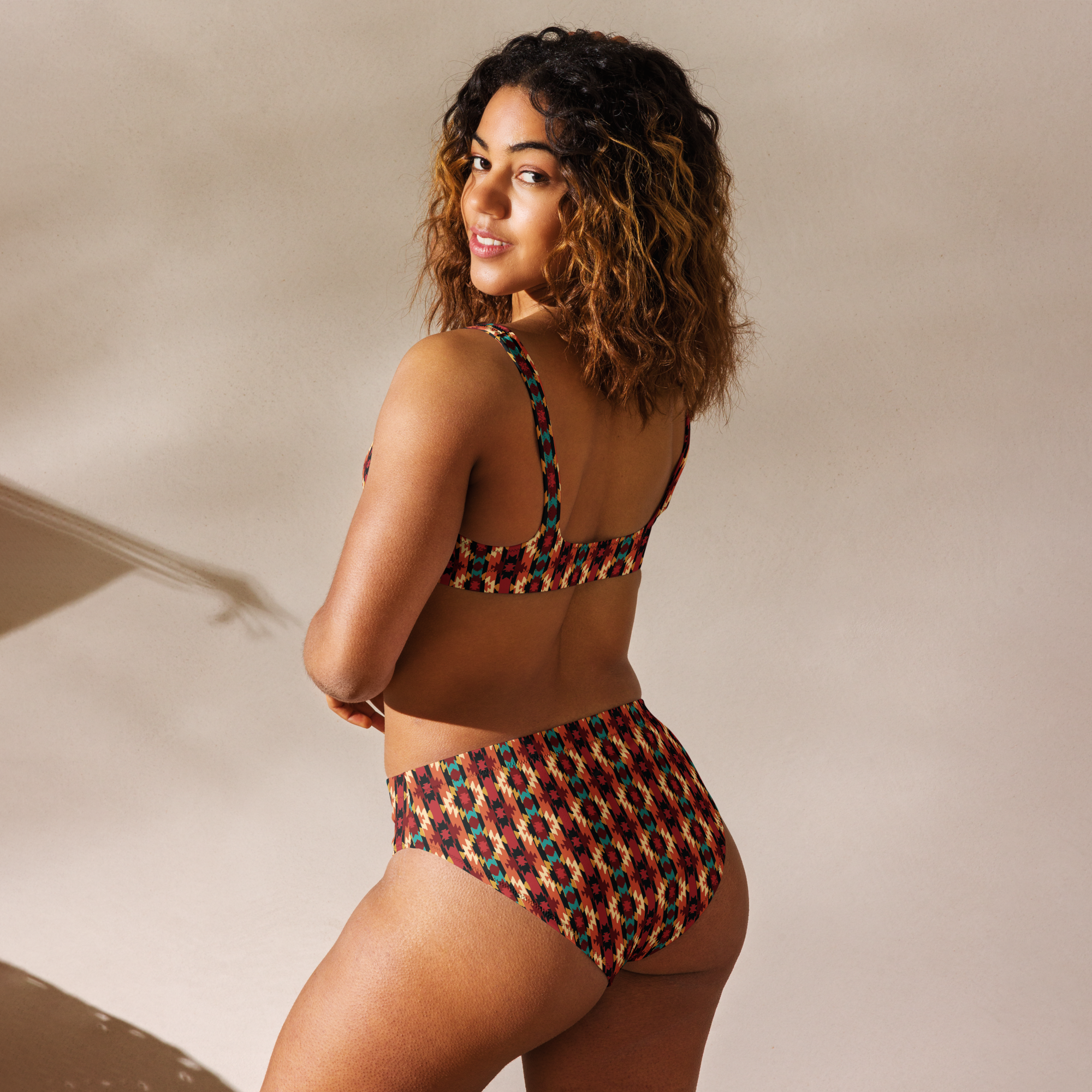 Baha Ranch Yeehaw Rust Aztec Bikini