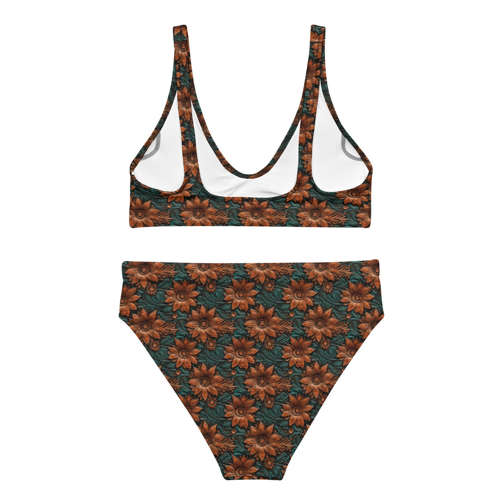 Baha Ranch Yeehaw Floral Leather Print Bikini