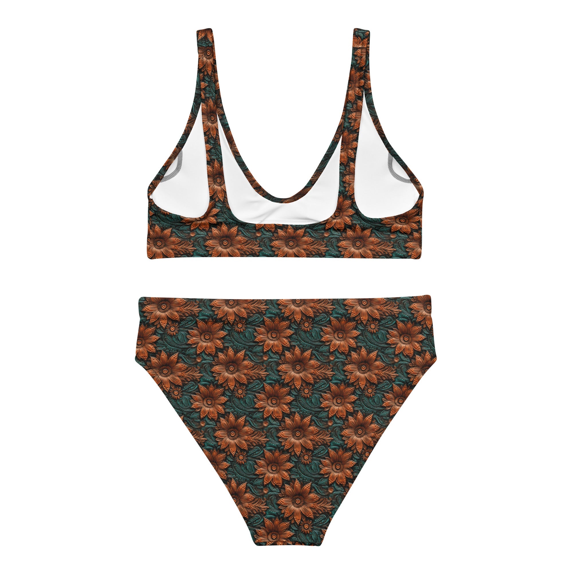 Baha Ranch Yeehaw Floral Leather Print Bikini