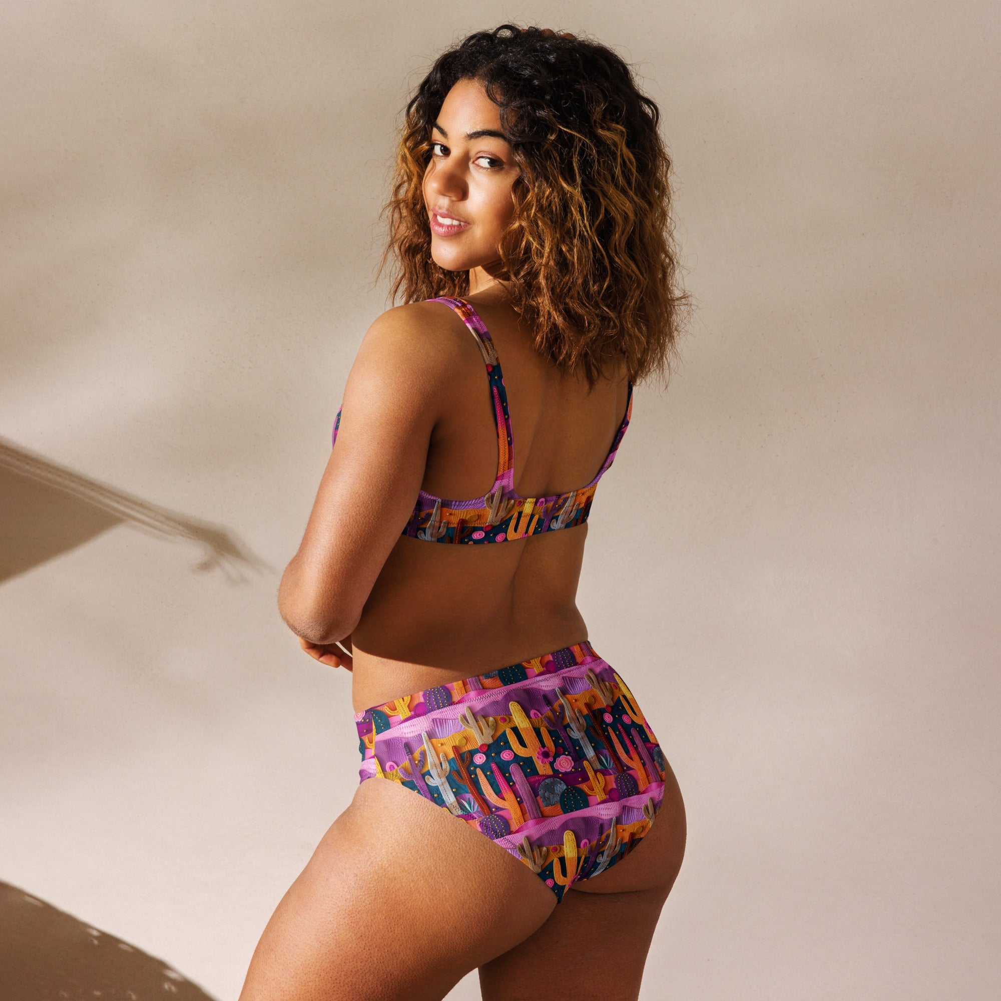Baha Ranch Yeehaw Pink Cactus Desert Bikini