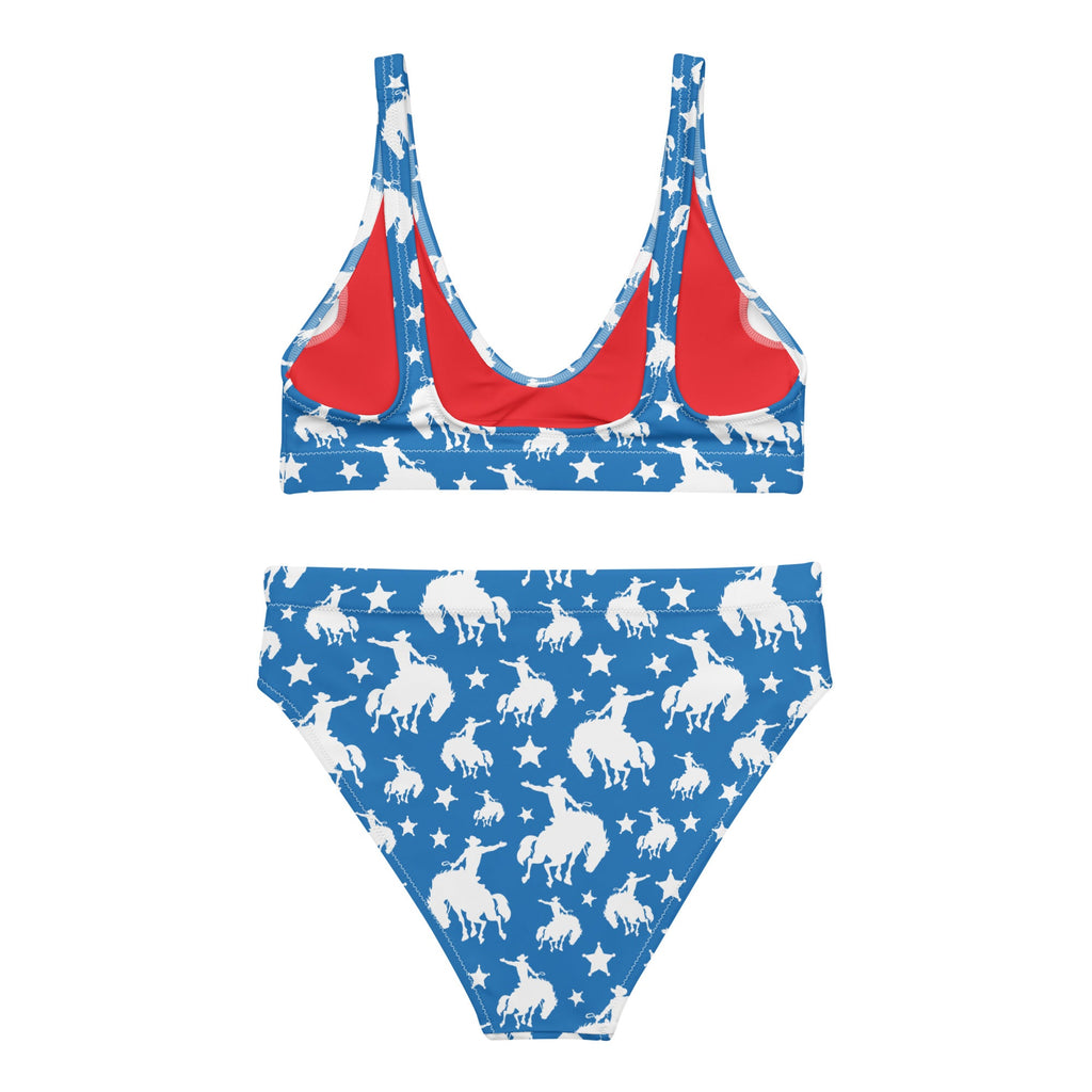 Baha Ranch Yeehaw Blue Rodeo Cowboy Bikini