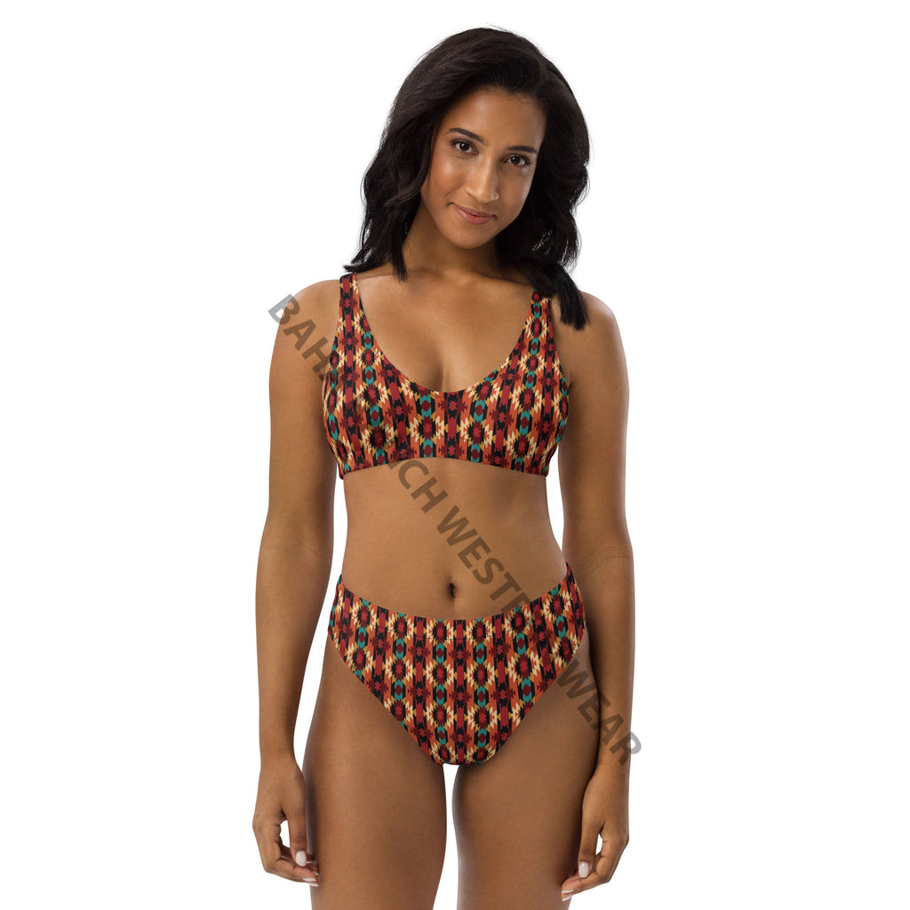 Baha Ranch Yeehaw Rust Aztec Bikini