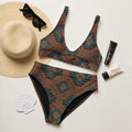 Baha Ranch Yeehaw Teal Aztec Bikini