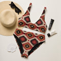 Baha Ranch Yeehaw Rust Aztec Bikini