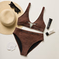 Baha Ranch Yeehaw White Bull Skull Bikini