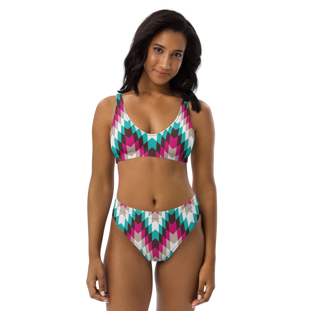 Baha Ranch Yeehaw Turquoise Pink Aztec Bikini