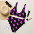 Baha Ranch Yeehaw Purple Neon Cactus Bikini