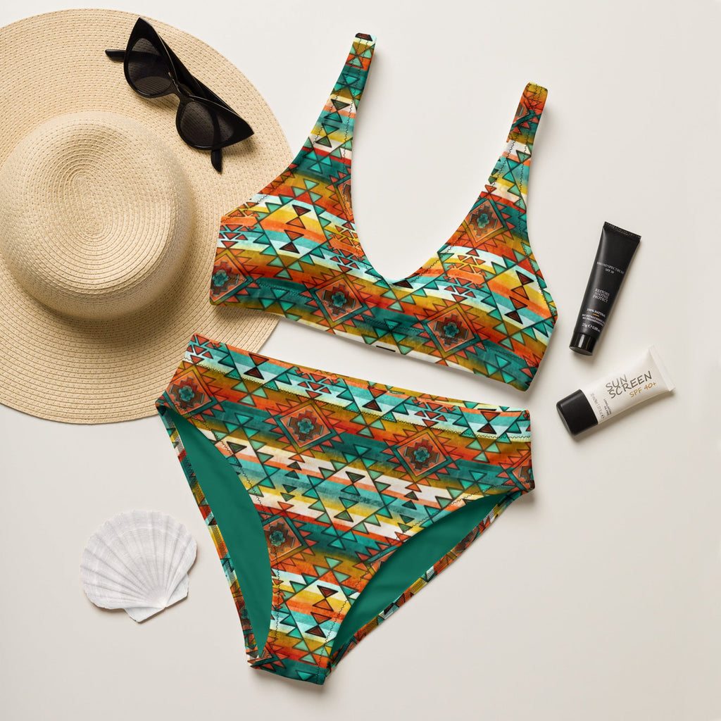 Baha Ranch Yeehaw Mustard Aztec Bikini