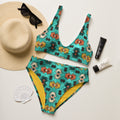 Baha Ranch Yeehaw Turquoise Aztec Bikini