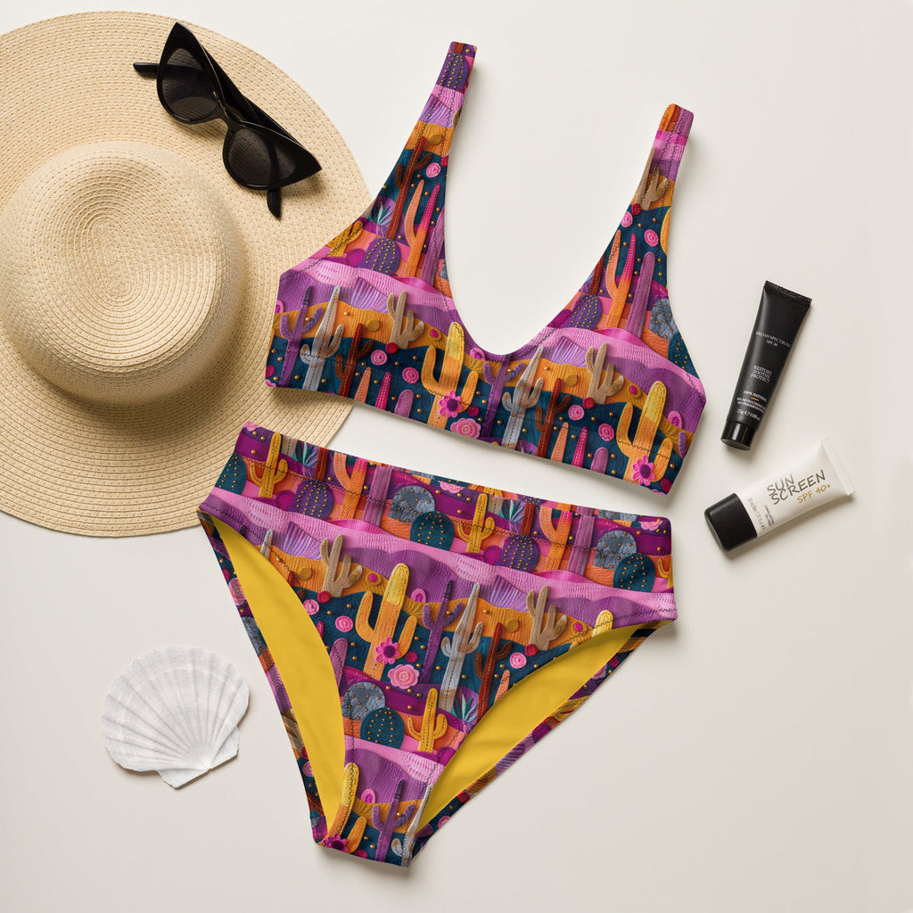 Baha Ranch Yeehaw Pink Cactus Desert Bikini