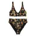 Baha Ranch Yeehaw Vintage Cowboy Collage Bikini
