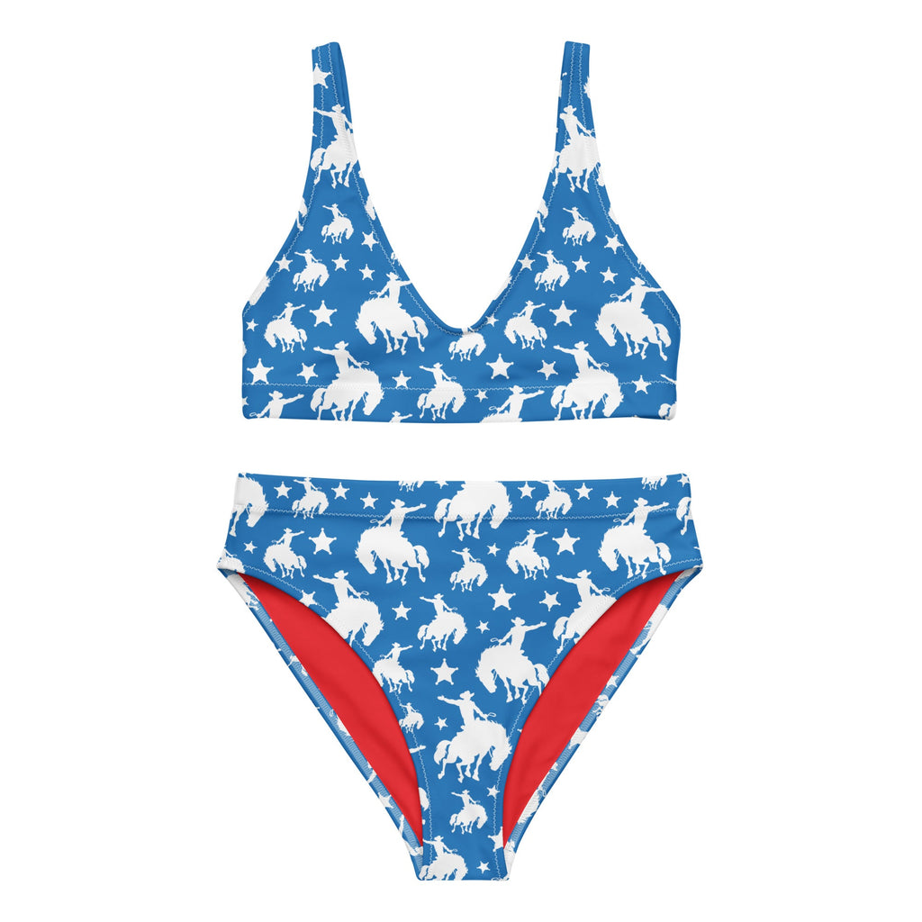 Baha Ranch Yeehaw Blue Rodeo Cowboy Bikini