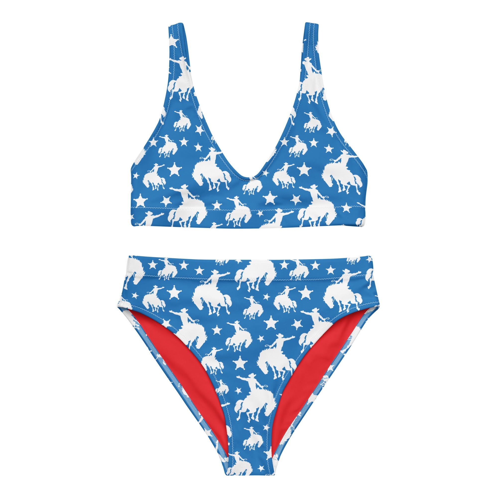 Baha Ranch Yeehaw Blue Rodeo Cowboy Bikini