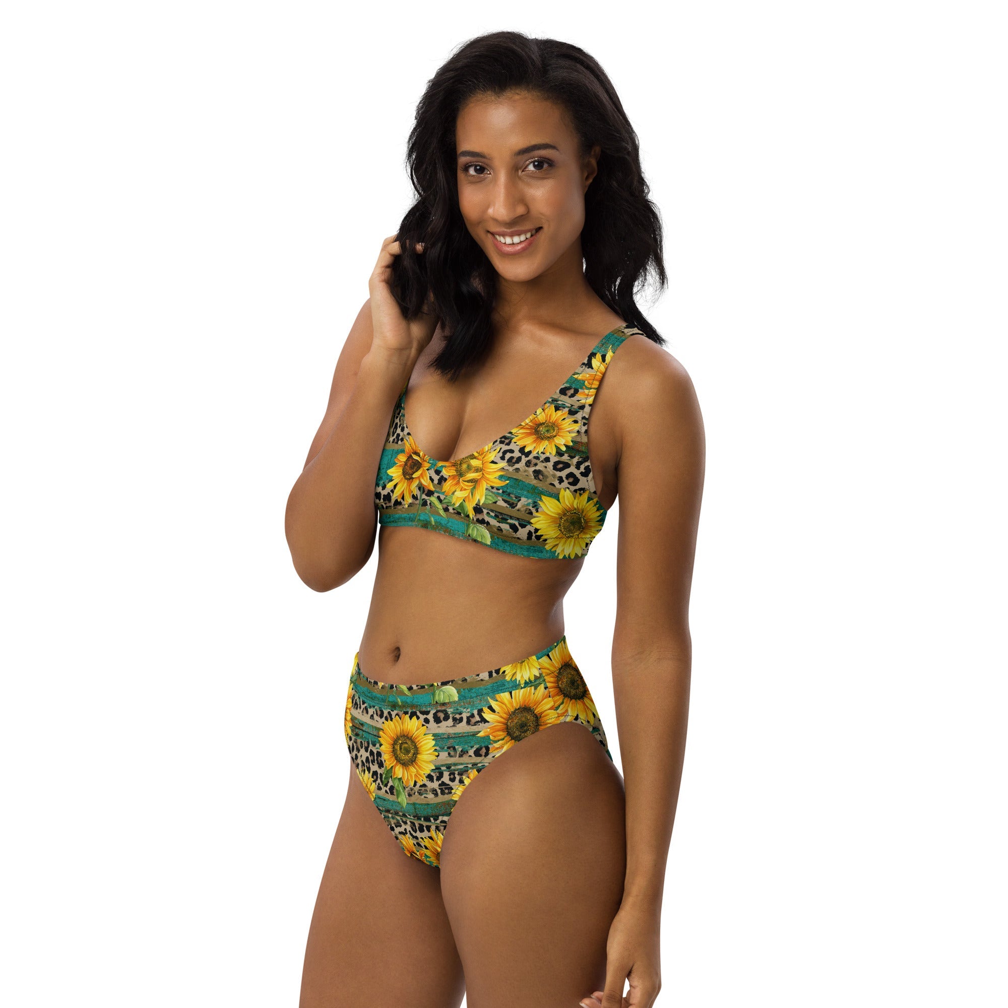 Baha Ranch Yeehaw Leopard & Sunflower Bikini