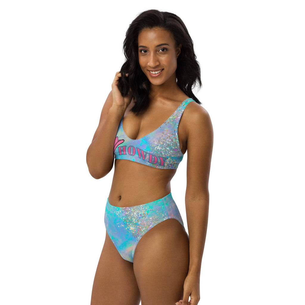 Baha Ranch Yeehaw Howdy Opal Glitter Bikini
