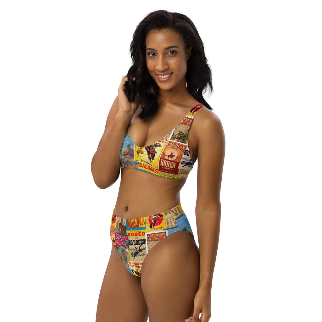Baha Ranch Yeehaw Vintage Rodeo Poster Bikini
