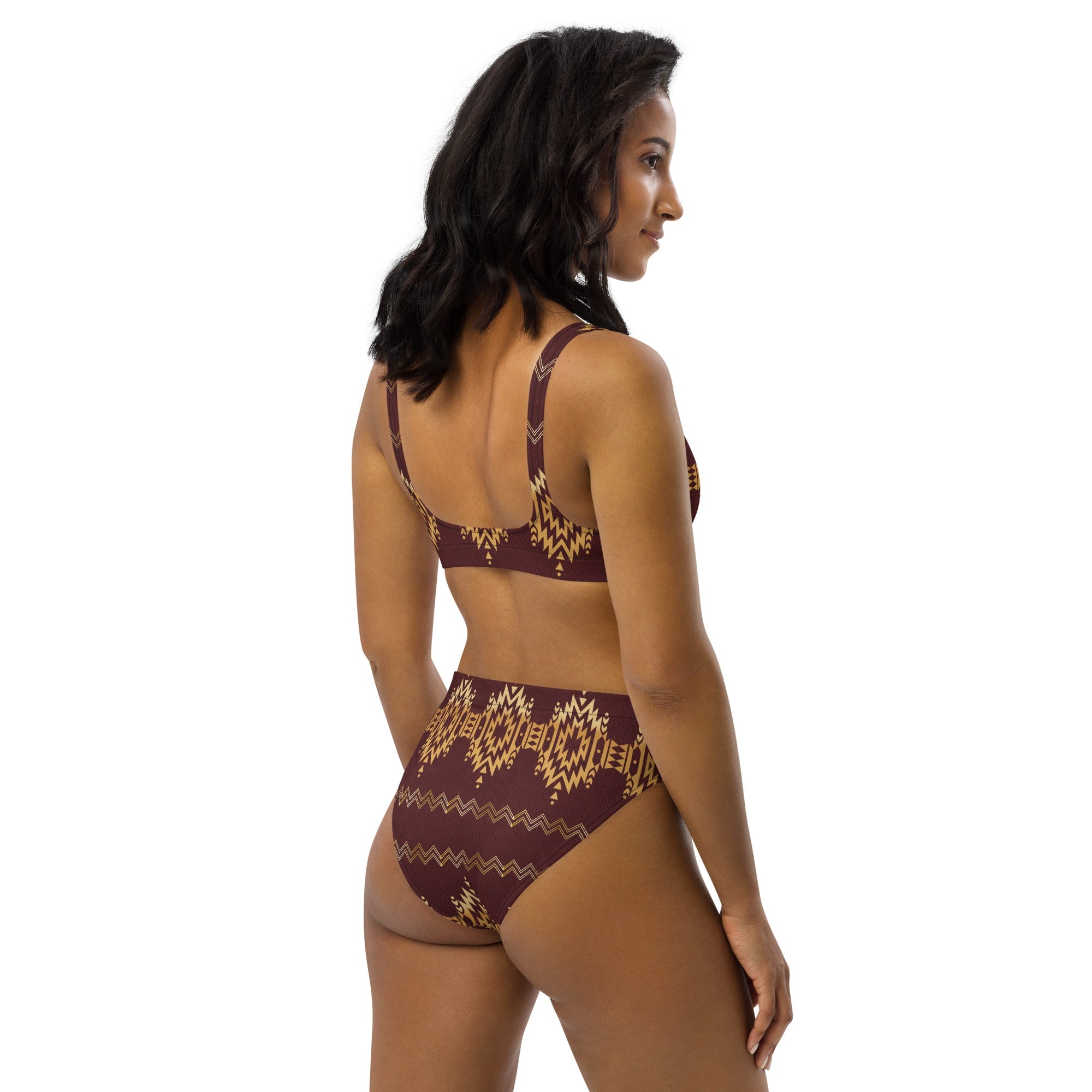 Baha Ranch Yeehaw Gold Aztec Bikini
