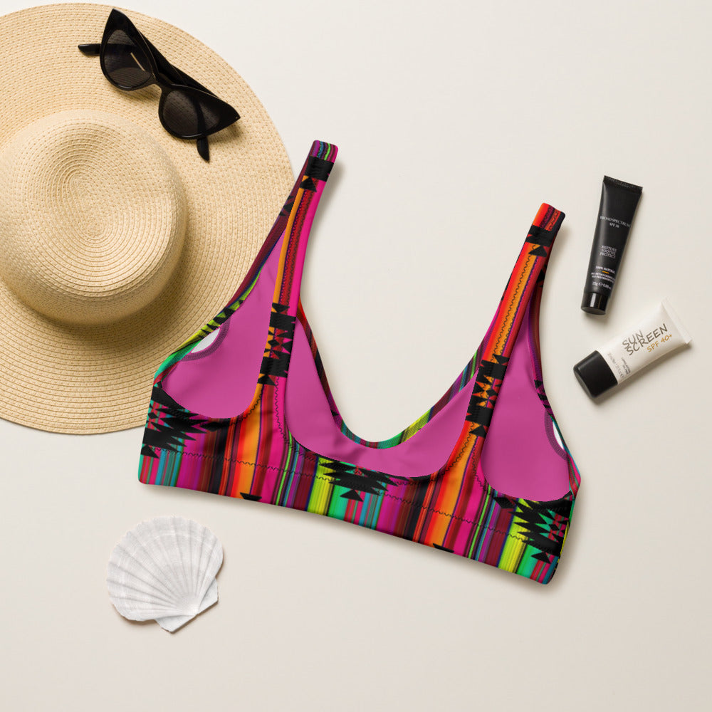 Baha Ranch Yeehaw Aztec Serape Bikini Top