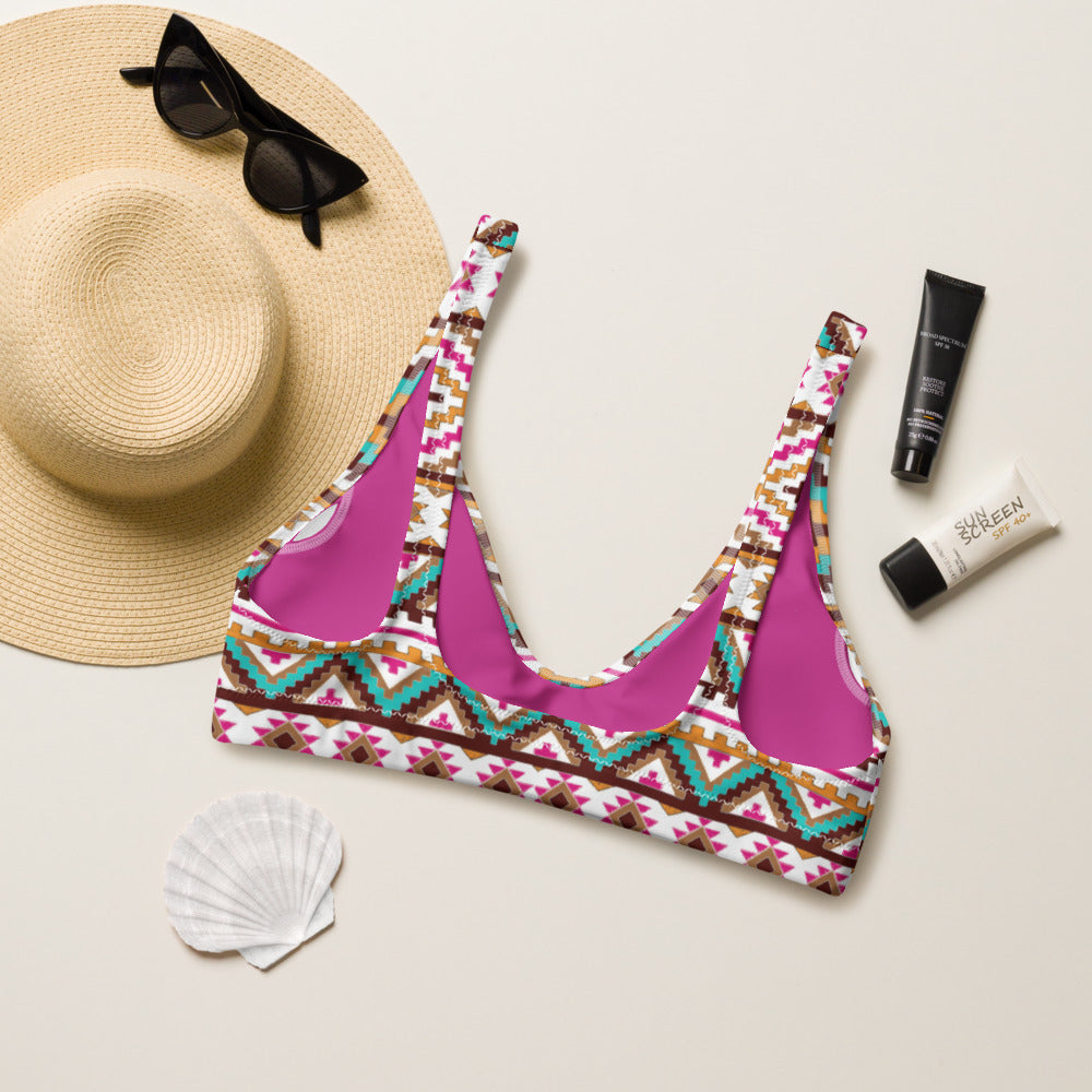 Baha Ranch Yeehaw Multi Aztec Bikini Top
