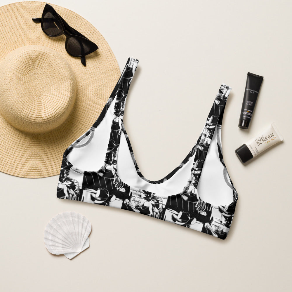 Baha Ranch Yeehaw Vintage Cowboy Bikini Top