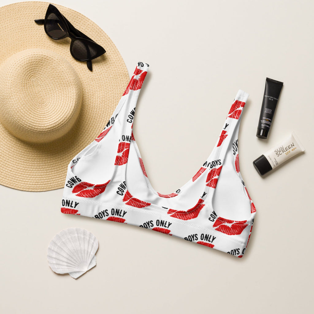 Baha Ranch Yeehaw Cowboys Only Bikini Top