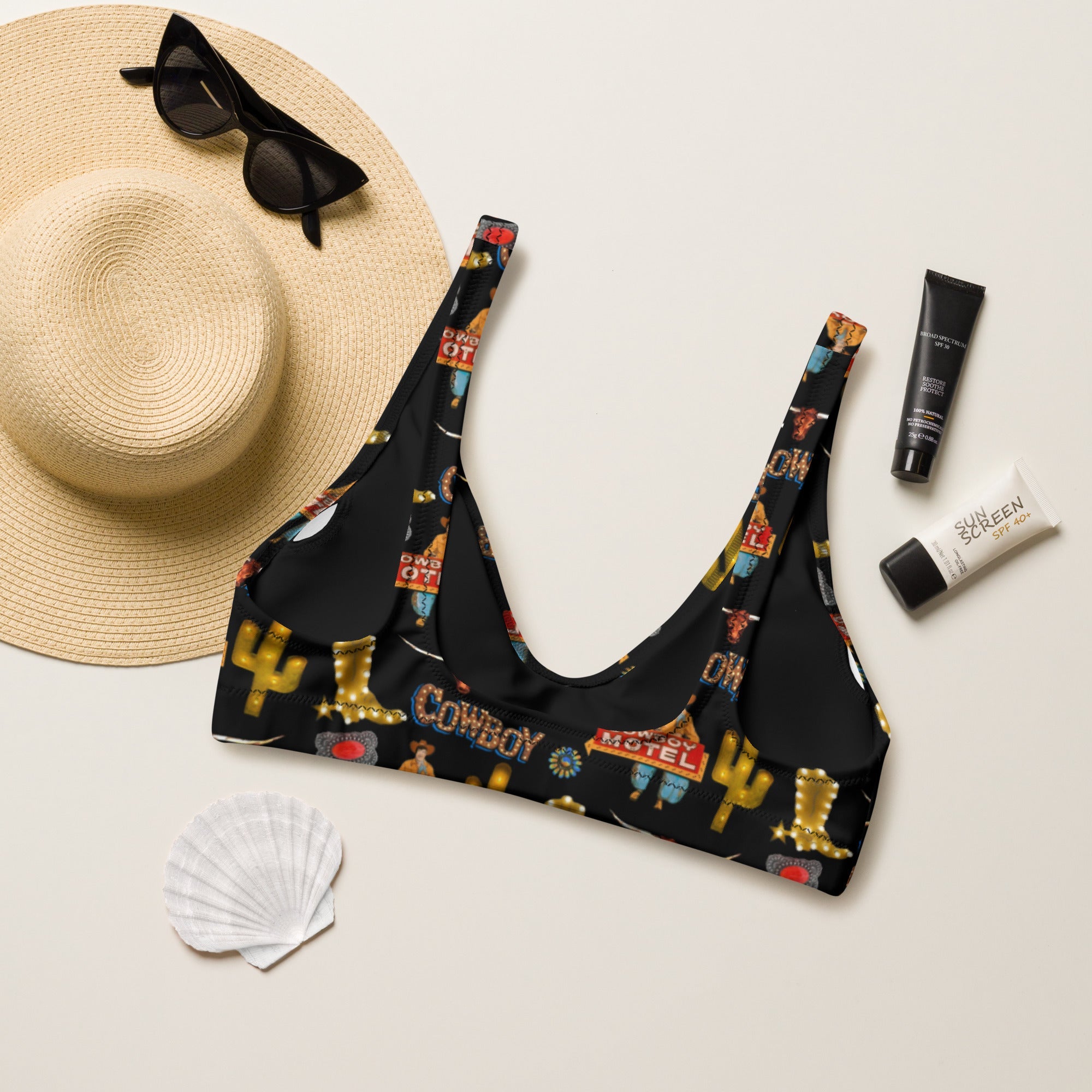Baha Ranch Yeehaw All Cowboy Bikini Top