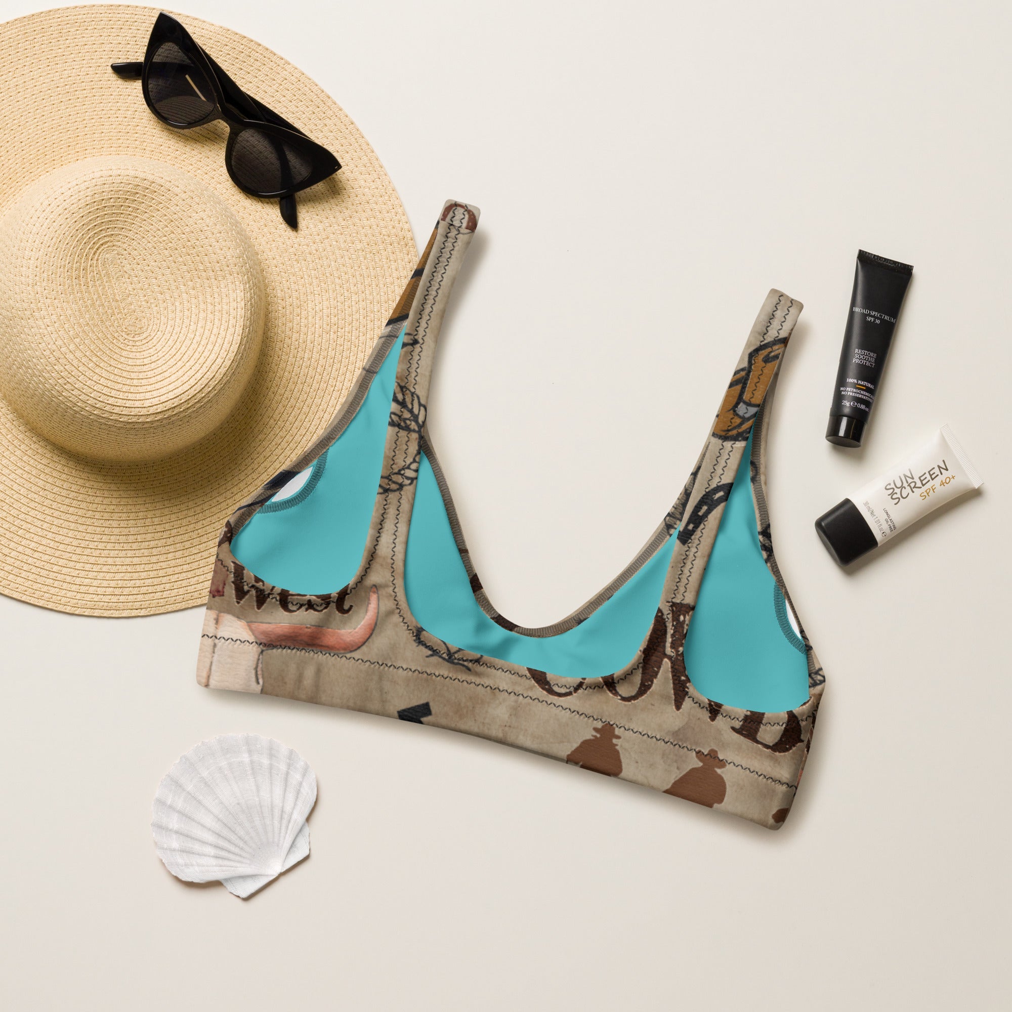 Baha Ranch Yeehaw Ol Cowboy Bikini Top