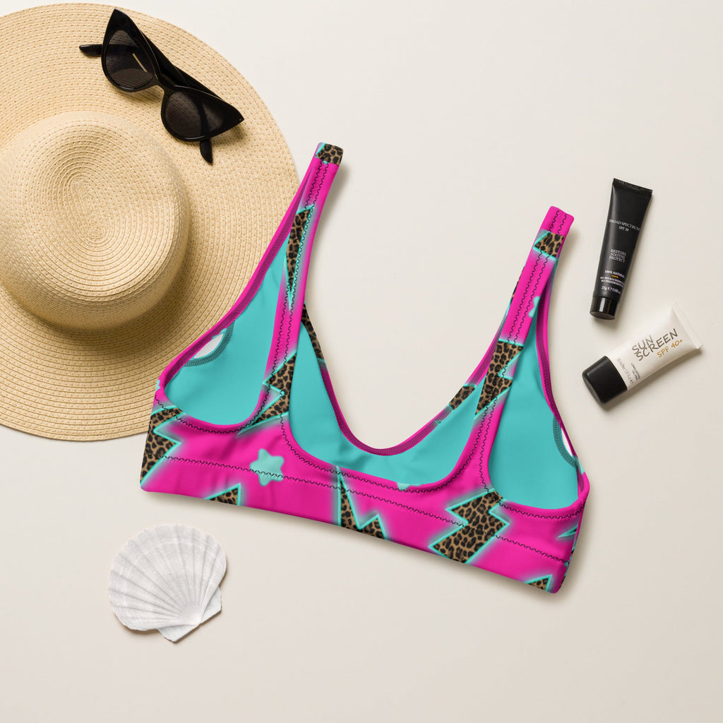 Baha Ranch Yeehaw Leopard Lightning Bikini Top