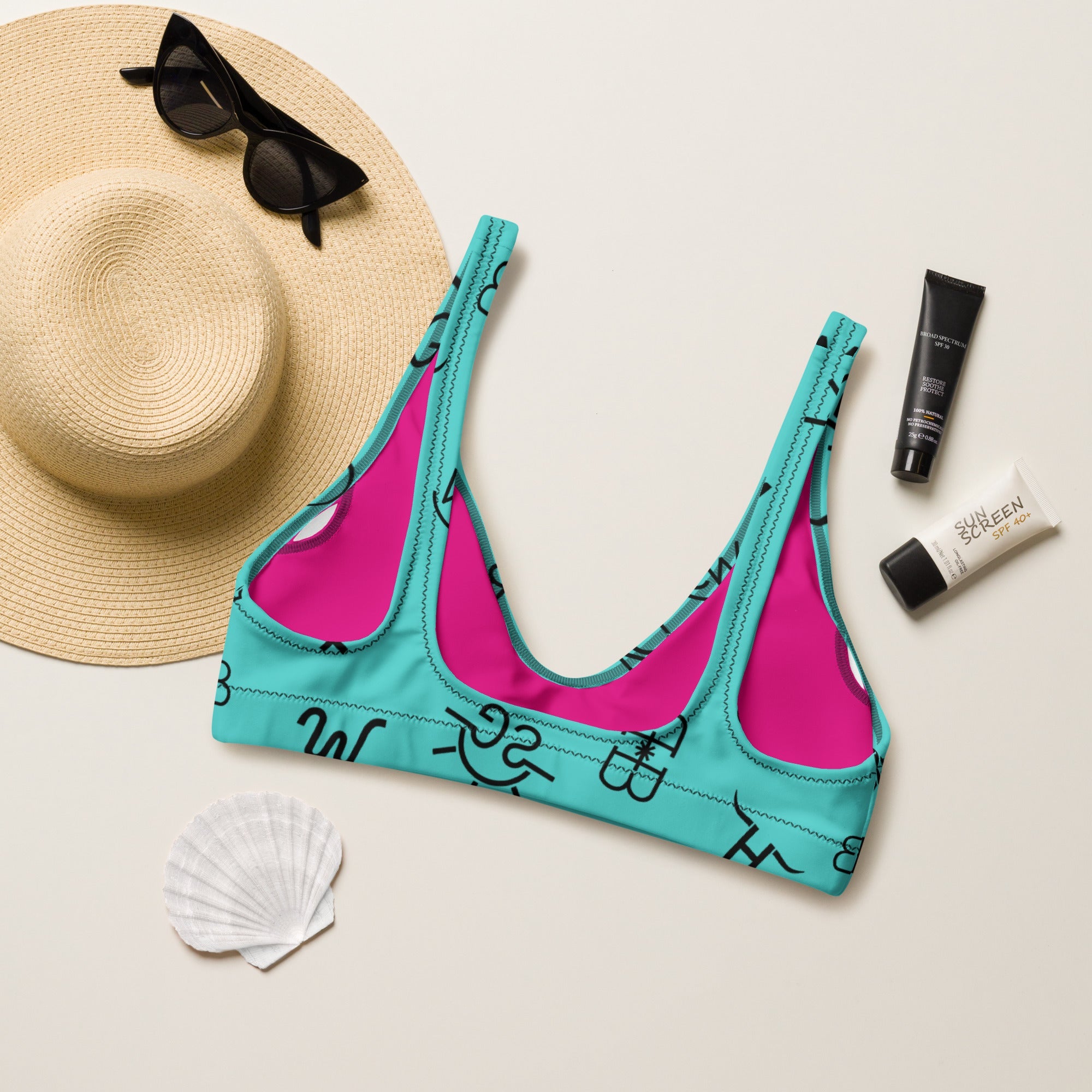 Baha Ranch Yeehaw Turquoise Brands Bikini Top
