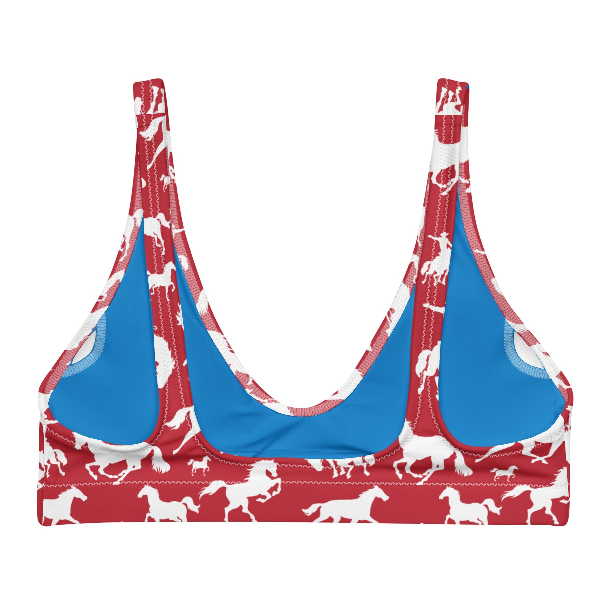 Baha Ranch Yeehaw Red Rodeo Cowboy Bikini Top