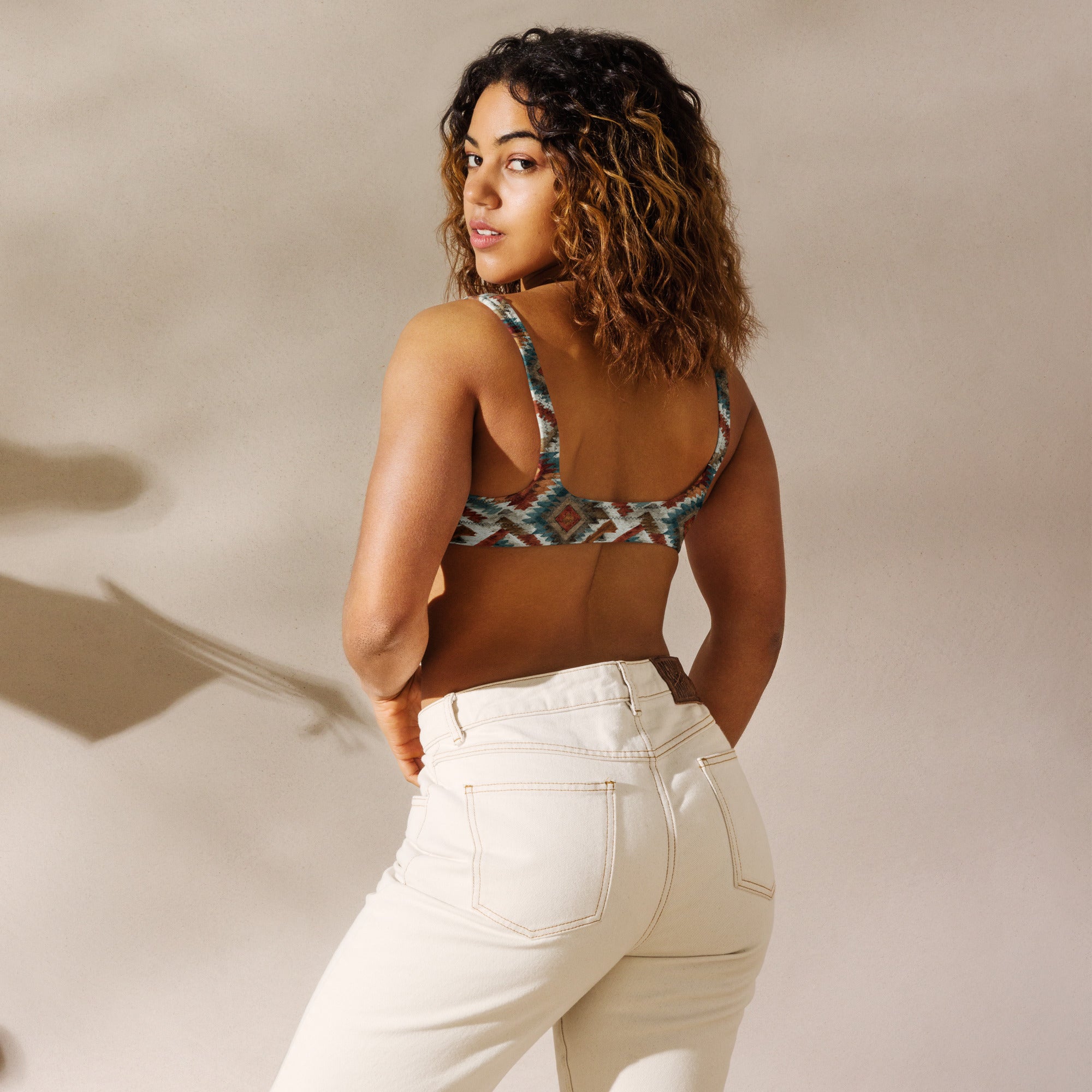 Baha Ranch Yeehaw Southwest Diamond Bikini Top